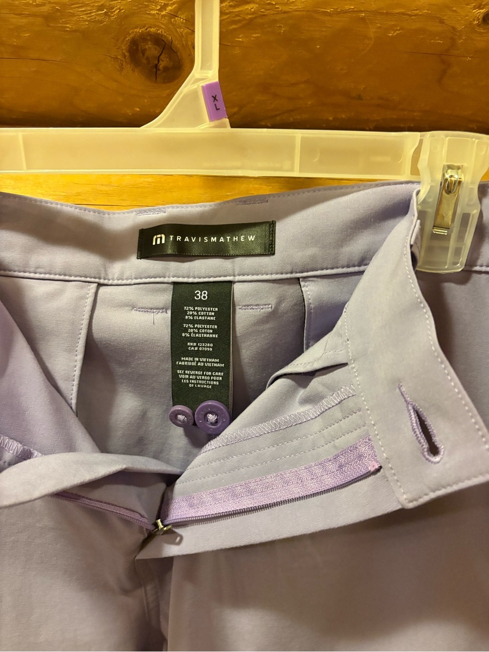 Travis Mathew Light Lavender Men’s Athletic Shorts